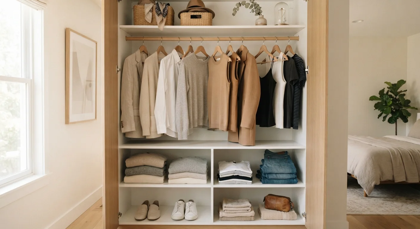 Capsule Wardrobe Organization: Structuring a Closet Around What You Actually Wear
