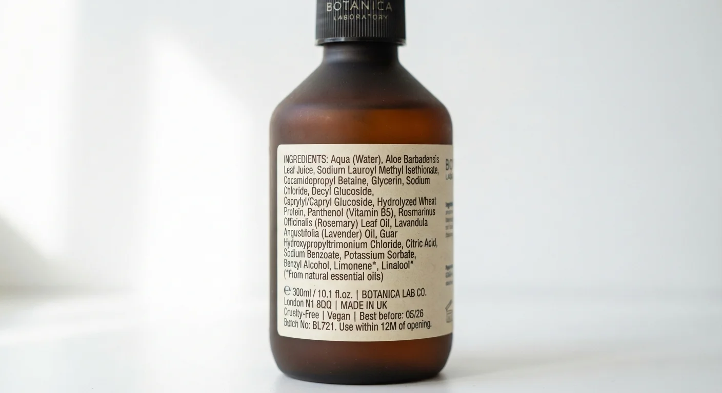 Reading an Ingredient List on a Shampoo or Conditioner