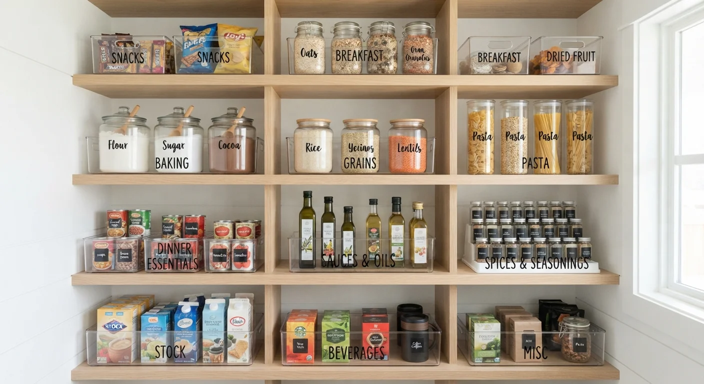 Zones, Bins, and Labels: The Core Logic of Functional Home Organization